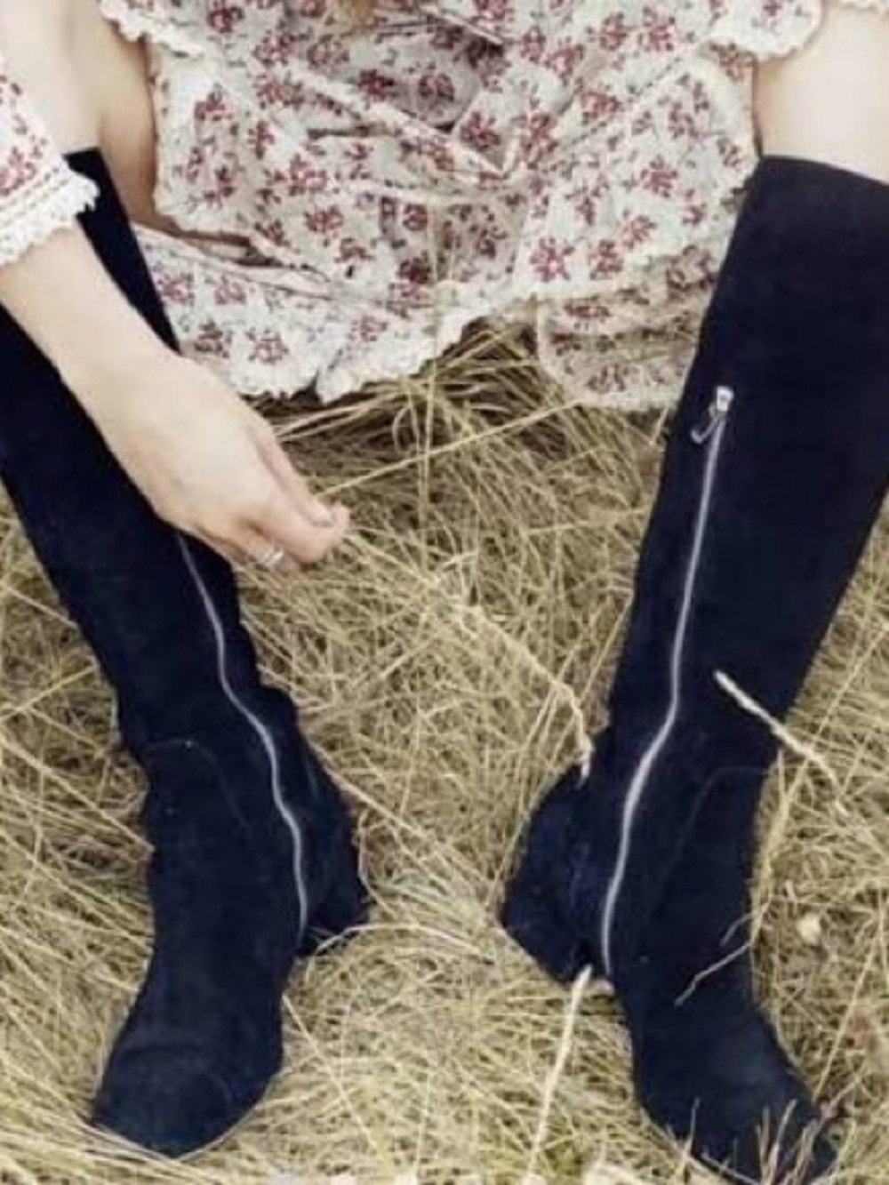 Doen Cannes Suede Knee High Boots 38